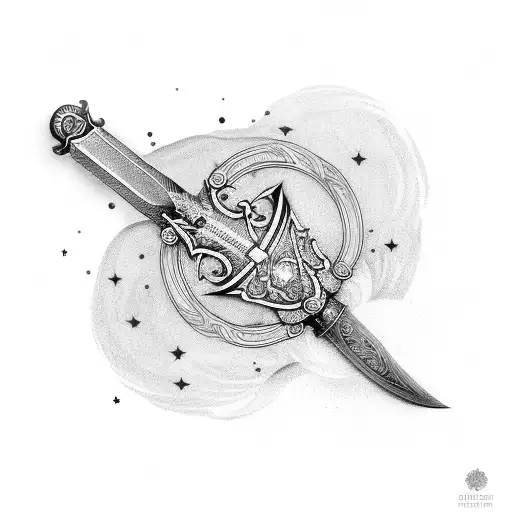 Claymore Sword With Stars