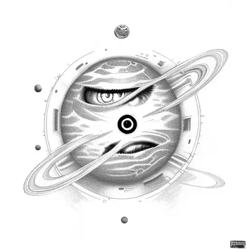 Planet With Scary Face Taking Drugs Lsd