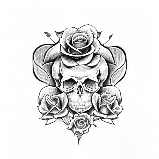 Skull And Roses