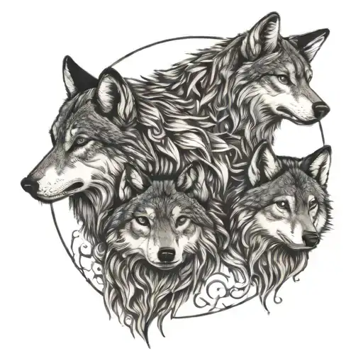 Wolf Family Symbol Mund