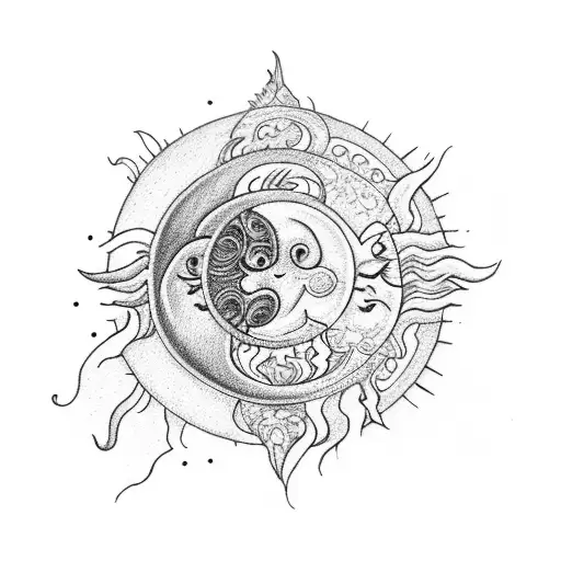 Sun And Moon Yin Yang