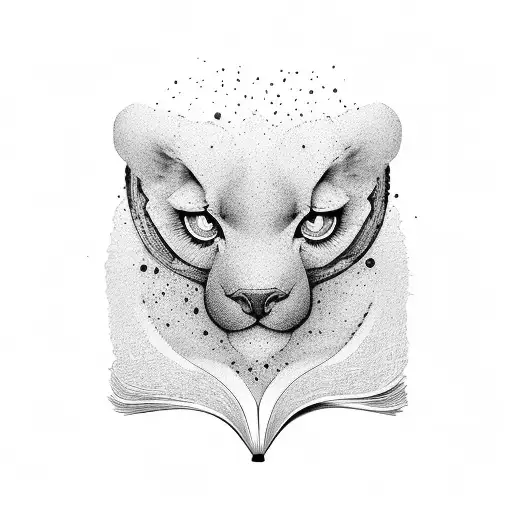 A Series Of Books Stacked Together With Animal Paw Prints As Bookmarks