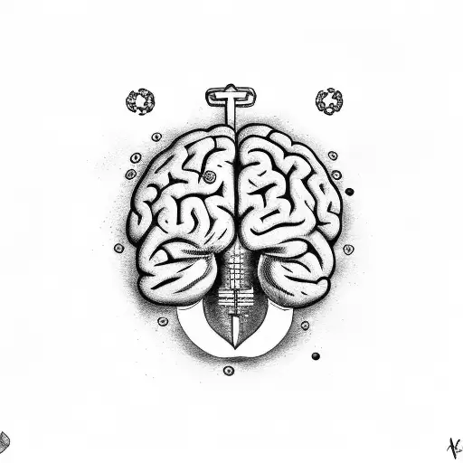Brain With Anchor