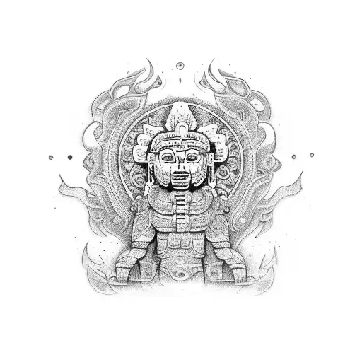 Mayan Design With Hindu Tradition