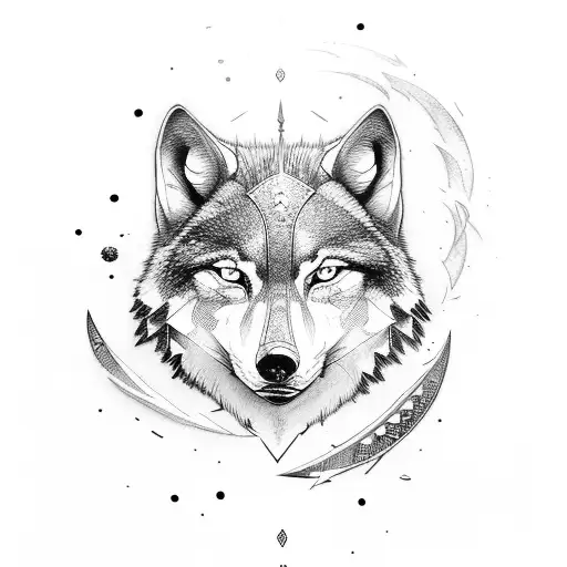 Sword With Universe Of Wolf