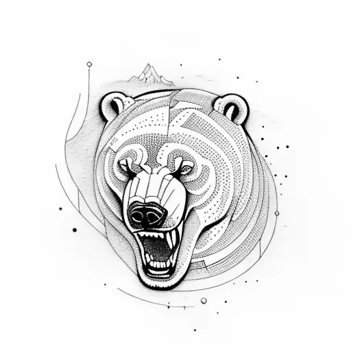 Roaring Polar Bear