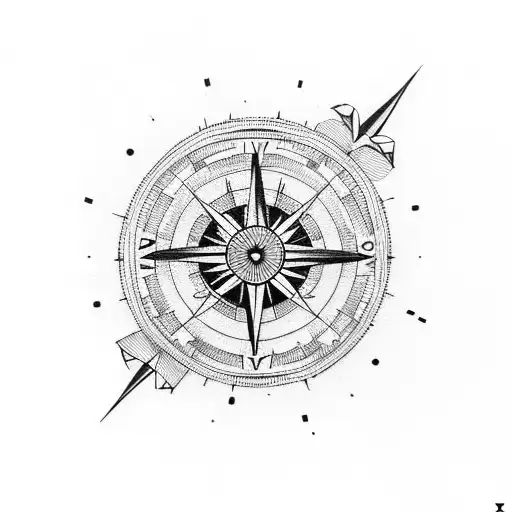 Half Compass Ann Half Clock