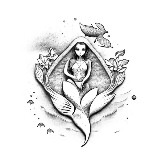 Mermaid Plumerias Beach Sea Life