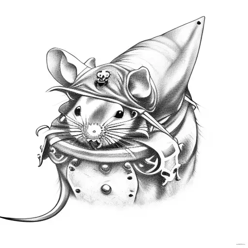 Rats Pirate Jolly Roger
