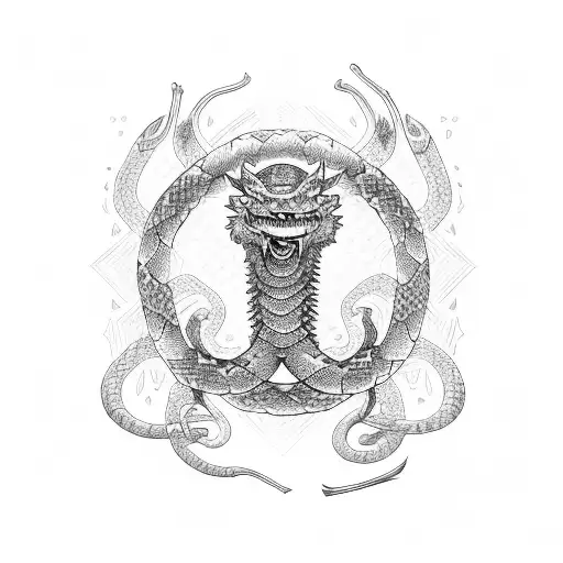 Samurai With A Snake