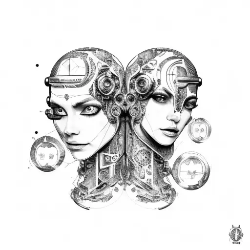Cyborg Gemini Conjoined Sisters