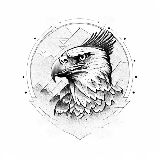 Eagle Attacking A Train