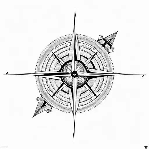 Half Compass Ann Half Clock