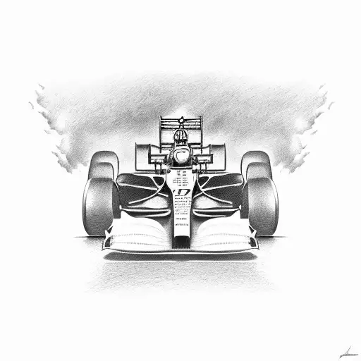 A Formula 1 Car Racing Through The Interlagos Circuit