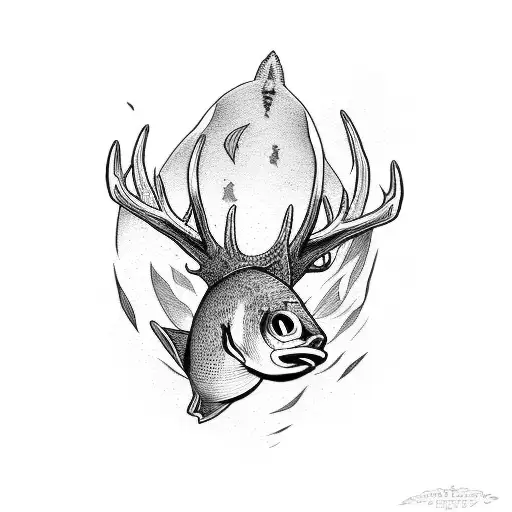 Fish With A Buck Horn