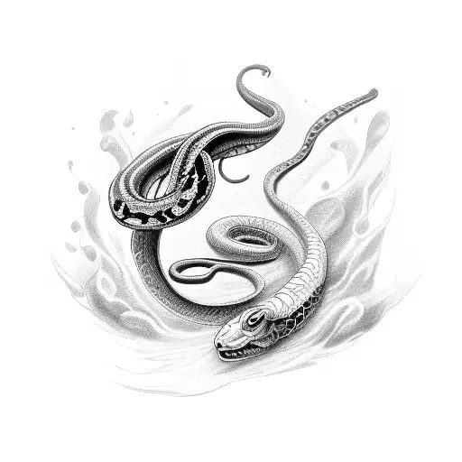 The Half Of A Buterfly With The Other Half A Snake