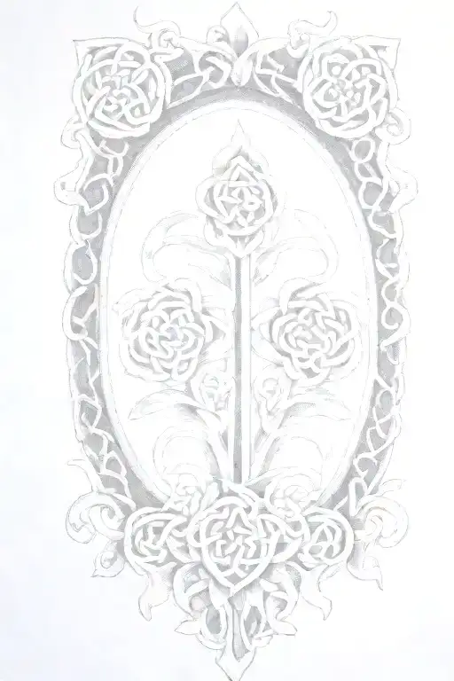 Celtic Flowers Intertwined