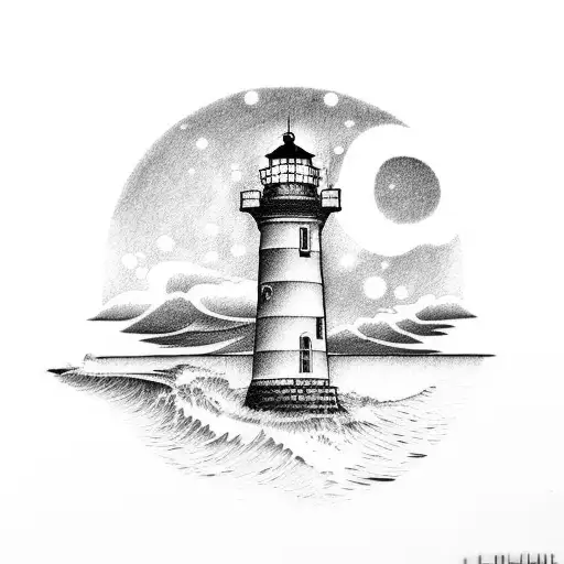 Lighthouse And A Whale