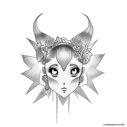 Create A Tattoo Design Inspired By Ariana Grande's Music And Anime