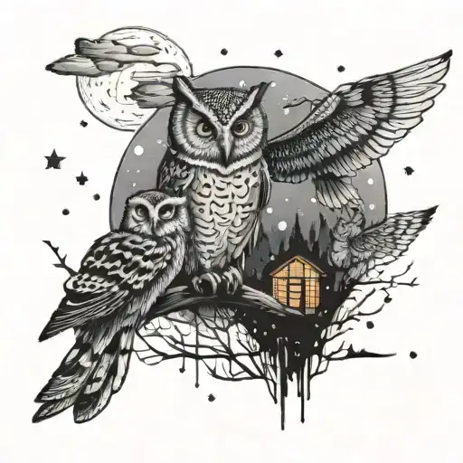 Firefly And And Owl City Scape Night Scene