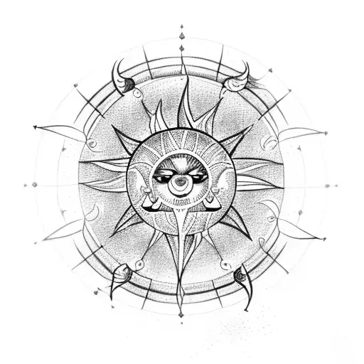 Dream Catcher With Sun And Viking Runes