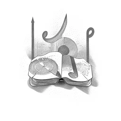 A Book With A Music Staff As Its Pages