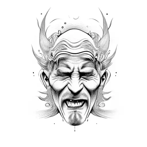 Grey Haired Man In Pain