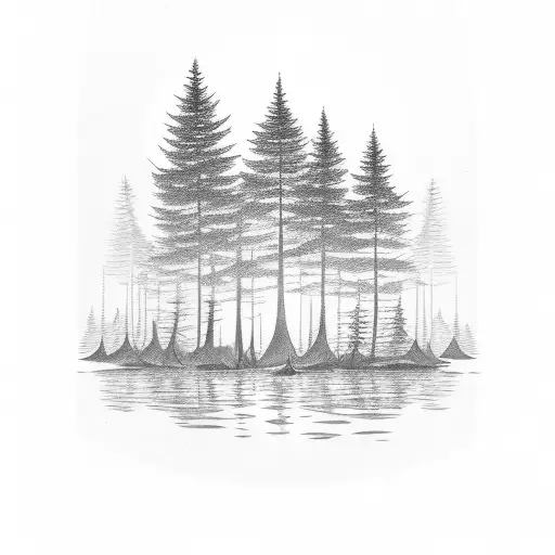 A Deck Of Cards Floating In A Serene Forest
