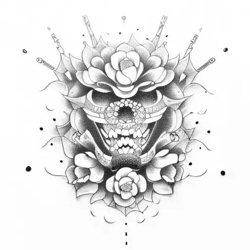 Flores De Cerejeira E Samurai