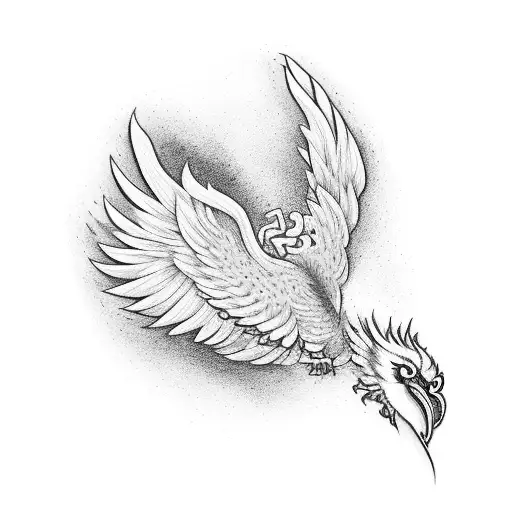 A Phoenix Symbolizing Resilience And Rebirth
