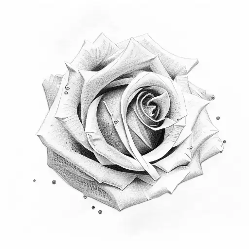 Rose And Roman Numerals