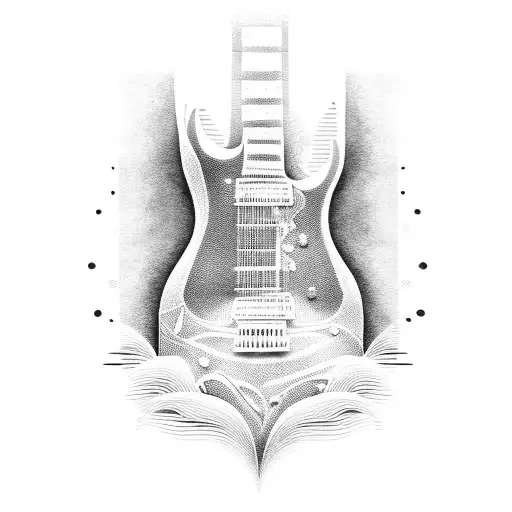 A Guitar Made Out Of Soundwaves