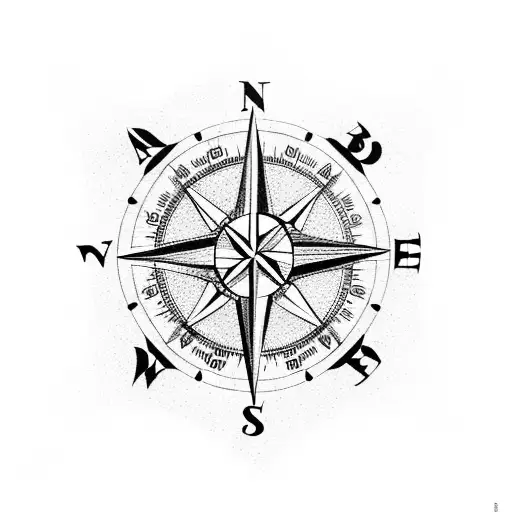 A Compass Surrounded By Various Hunting Tools