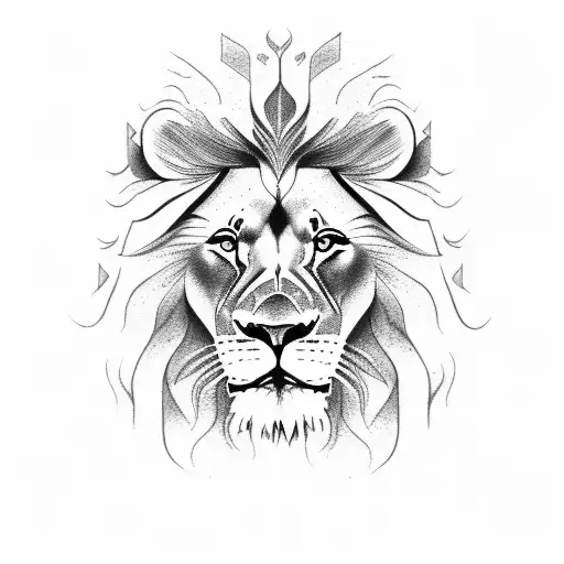 Lion With Hints Of Purple