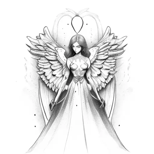 Angel With A Knife In One Hand And A Heart In The Other