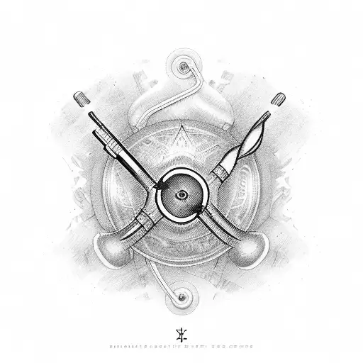 Stethoscope With Rx Symbol