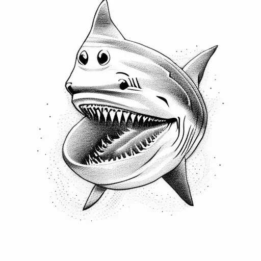 Shark With Prayer And Roses