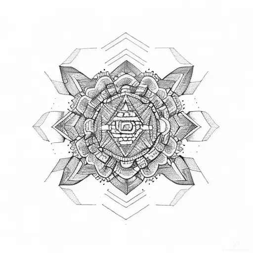 Mandala Geometric Aztec