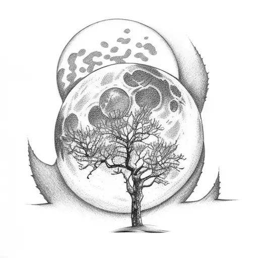 A Trees With Moon