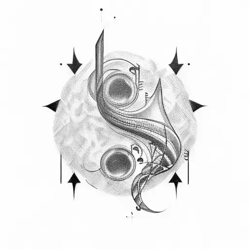 A Combination Of A Music Note And A Chemical Formula