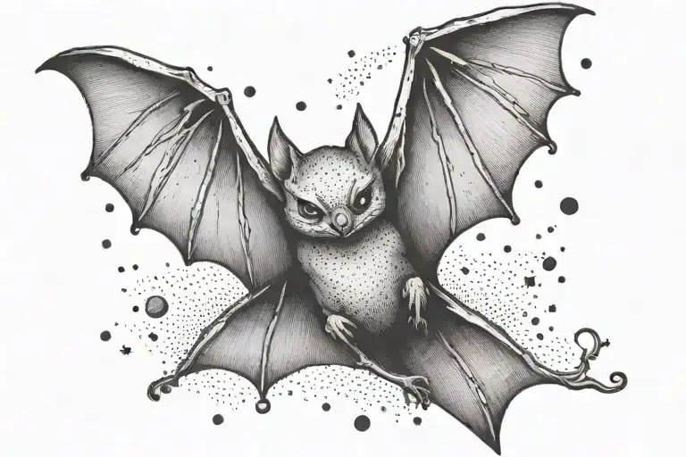 Feminine Cute Flying Bat