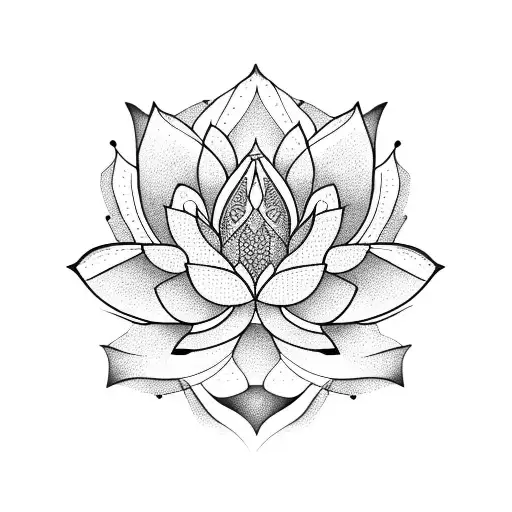 Lotus Flower Geometric