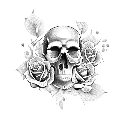 Skull And Roses