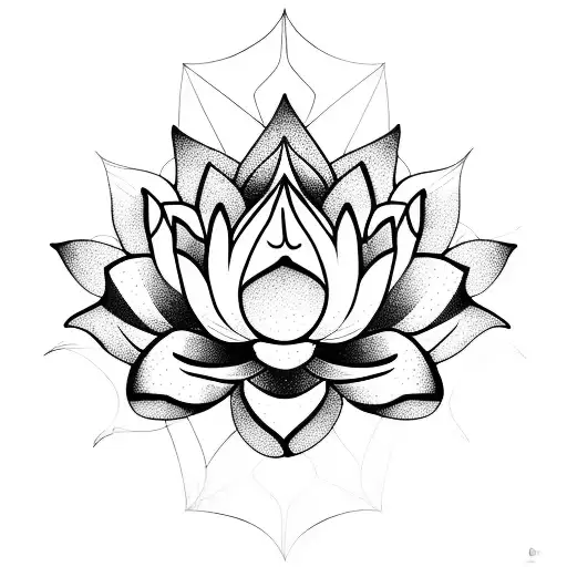 Lotus Flower Geometric