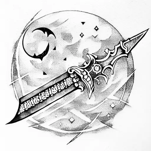Sword With Moon