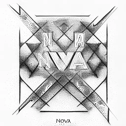 The Word Nova Written In Scientific Equation