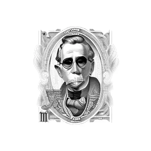 Mm Money Mafia As An Logo On A American Hundred Dollar Bill
