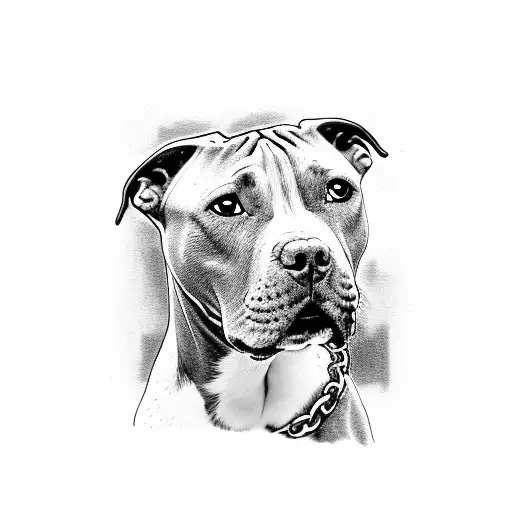 Girl Holding 3 Pitbull On A Chain