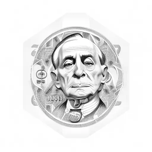 Mm Money Mafia As An Logo On A American Hundred Dollar Bill