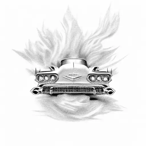 1955 Chevy Baby Blue With 1959 Ford Thunderbird Baby Blue